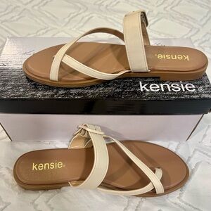 Kensie Women's Cream Sandals